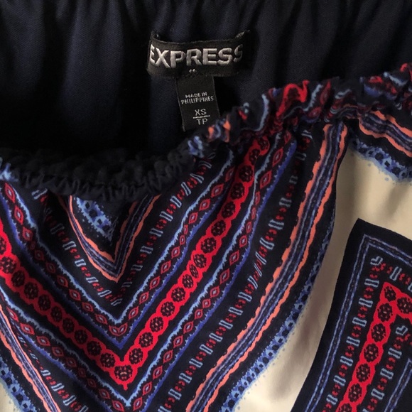 Express Scarf print tube dress - Picture 2 of 6